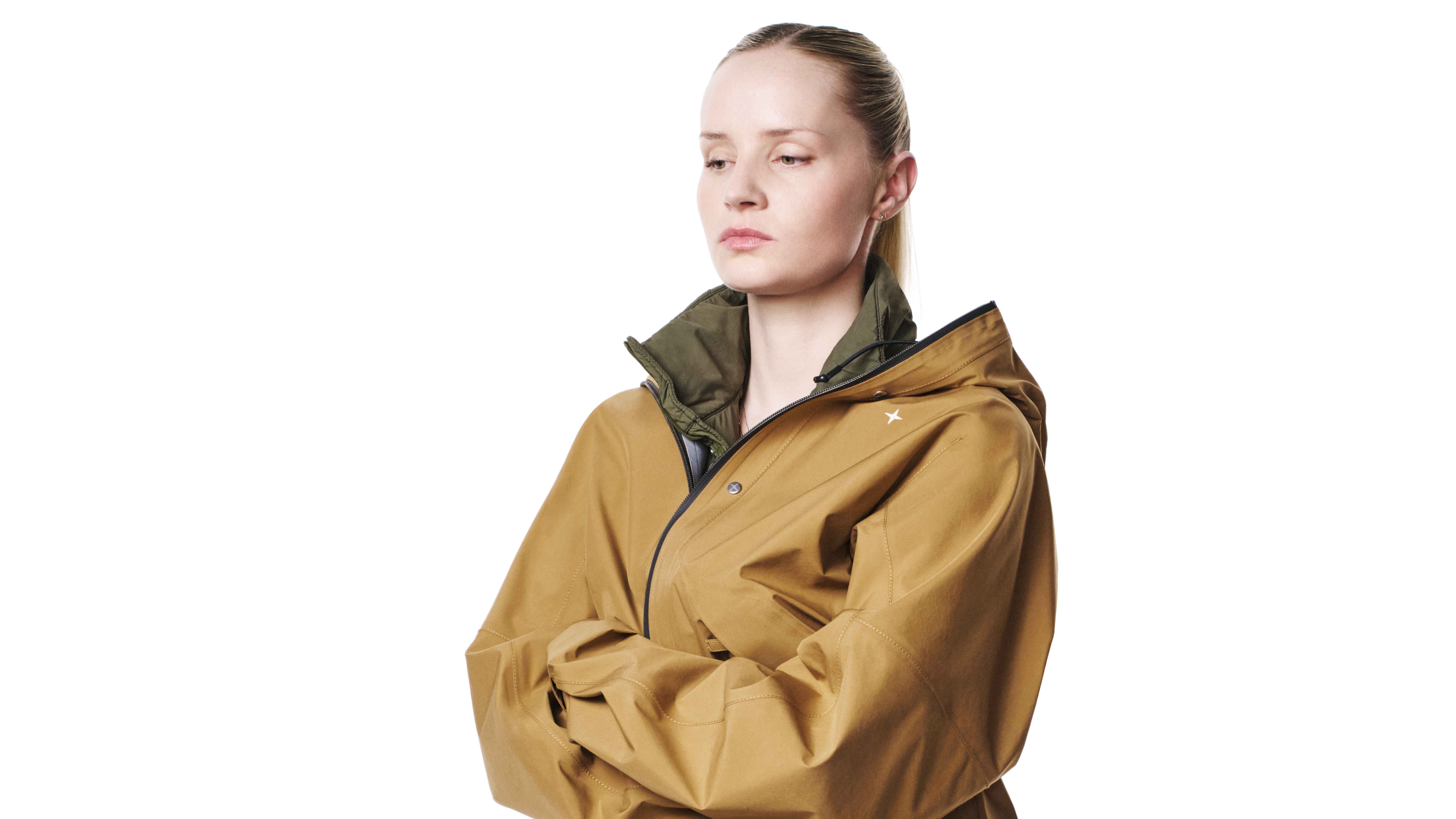 Charlotte Day Wilson wearing a Stone Island jacket
