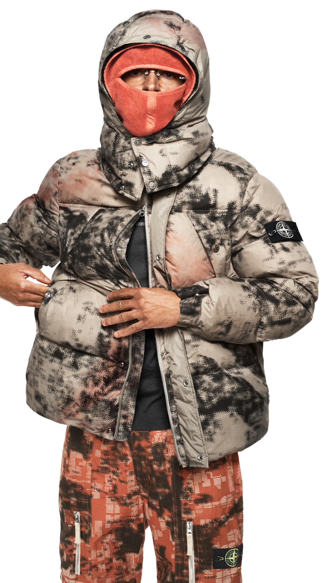 Stone Island Seasonal Print Earth Mapping Camouflage