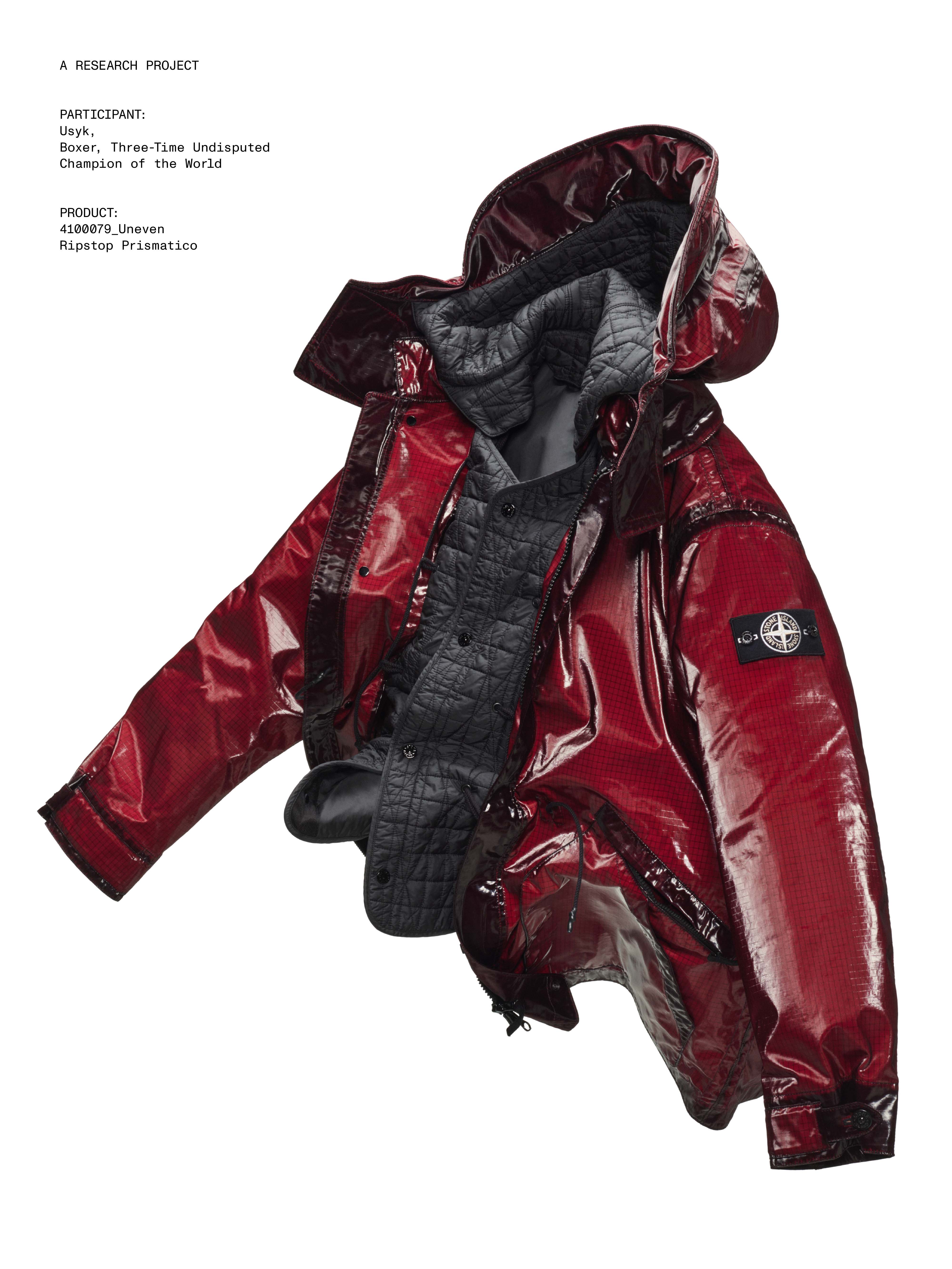 Veste rouge de la nouvelle collection de vêtements d'extérieur Stone Island