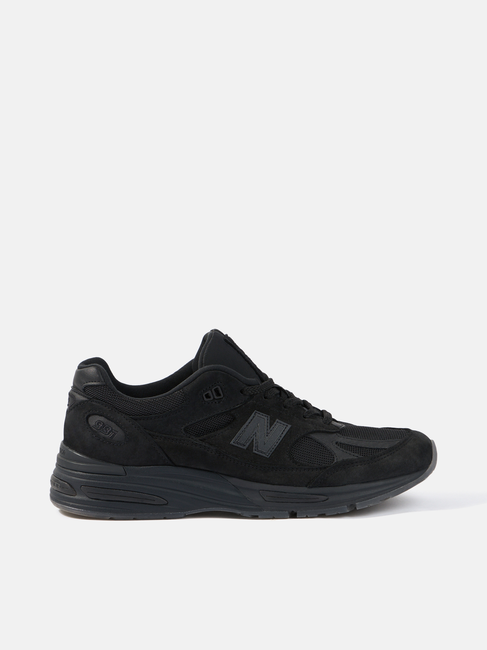 Black STONE ISLAND | NEW BALANCE MADE IN UK 991V2 GHOST Leather 